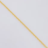 Cadena Aro Seguido Flor 3.05g / 45cm / 1.2mm Plata Vermeil 925