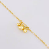 Pulso Aro Seguido Trio de Bolas 2.35g / 17.3cm / 2mm Plata Vermeil 925