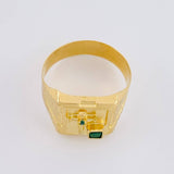 Anillo Sello Cruz Clavo 3,05g / T9 1/4 Oro Amarillo 18K