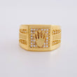 Anillo Sello Corona 9.5g / T7 1/4 Oro Amarillo 18K
