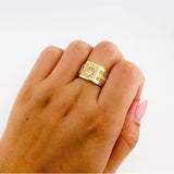 Anillo Sello Corona 9.5g / T7 1/4 Oro Amarillo 18K