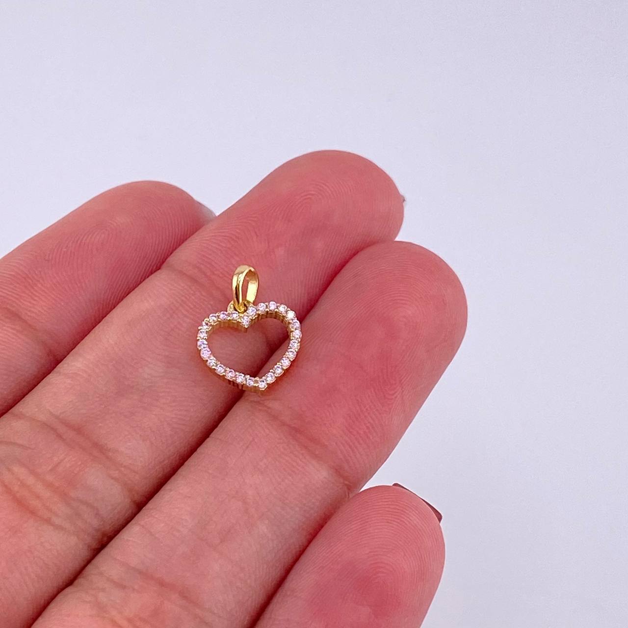 Dije Silueta Corazon 0.65g / 1.3cm Oro Amarillo 18K