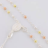 Rosario Vigen Milagrosa 7.4g / 50cm / 3mm Plata Vermeil 925
