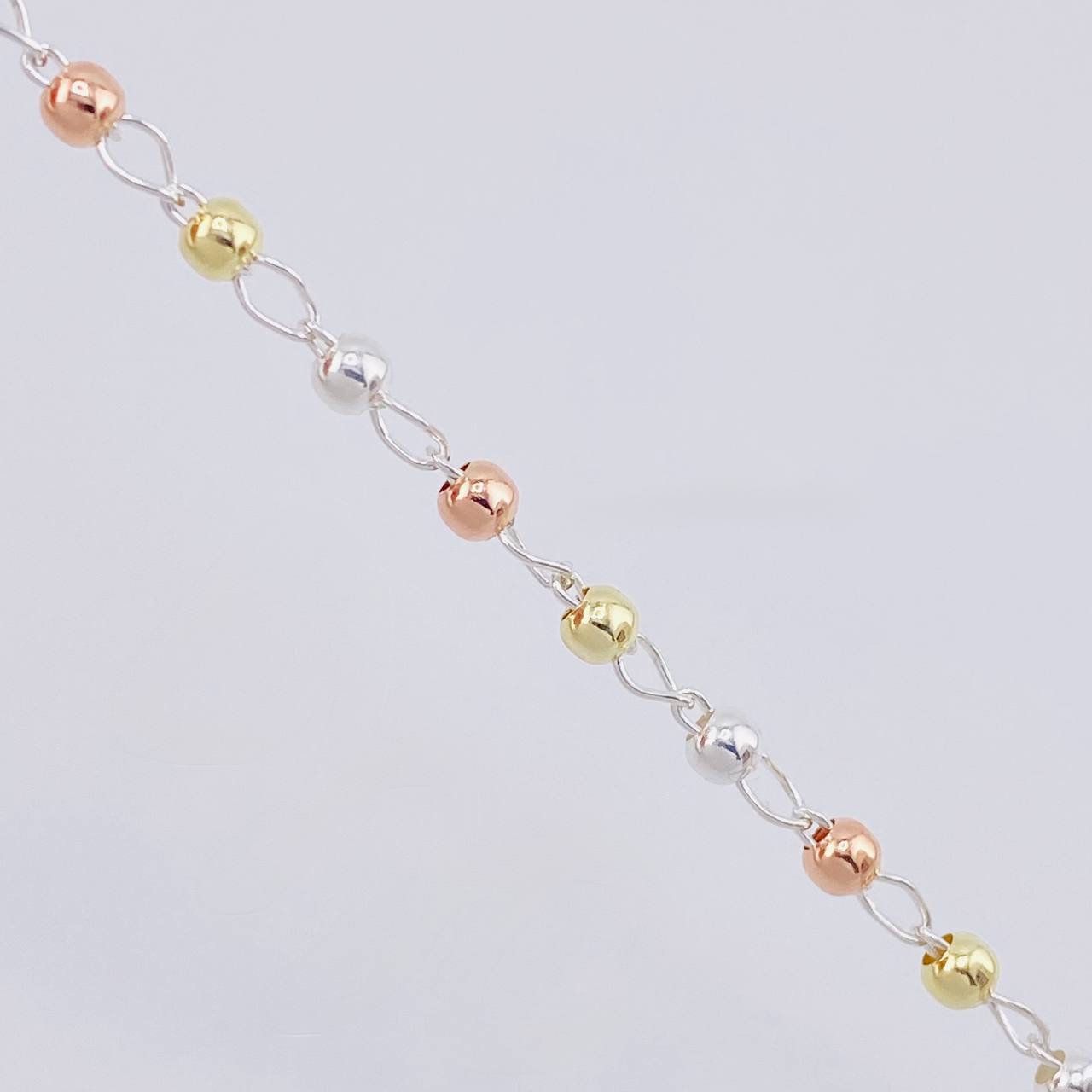 Rosario Vigen Milagrosa 7.4g / 50cm / 3mm Plata Vermeil 925