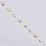 Rosario Vigen Milagrosa 7.4g / 50cm / 3mm Plata Vermeil 925