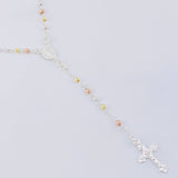 Rosario Vigen Milagrosa 7.5g / 45cm / 3mm Plata Vermeil 925