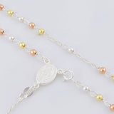 Rosario Vigen Milagrosa 7.5g / 45cm / 3mm Plata Vermeil 925