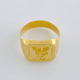 Anillo Sello san Miguel Arcángel 3.55g / T10 Oro Amarillo 18K