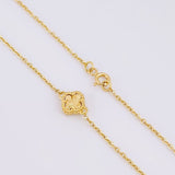 Cadena Aro Seguido Trebol 5.9g / 50cm / 1mm Oro Amarillo 18K