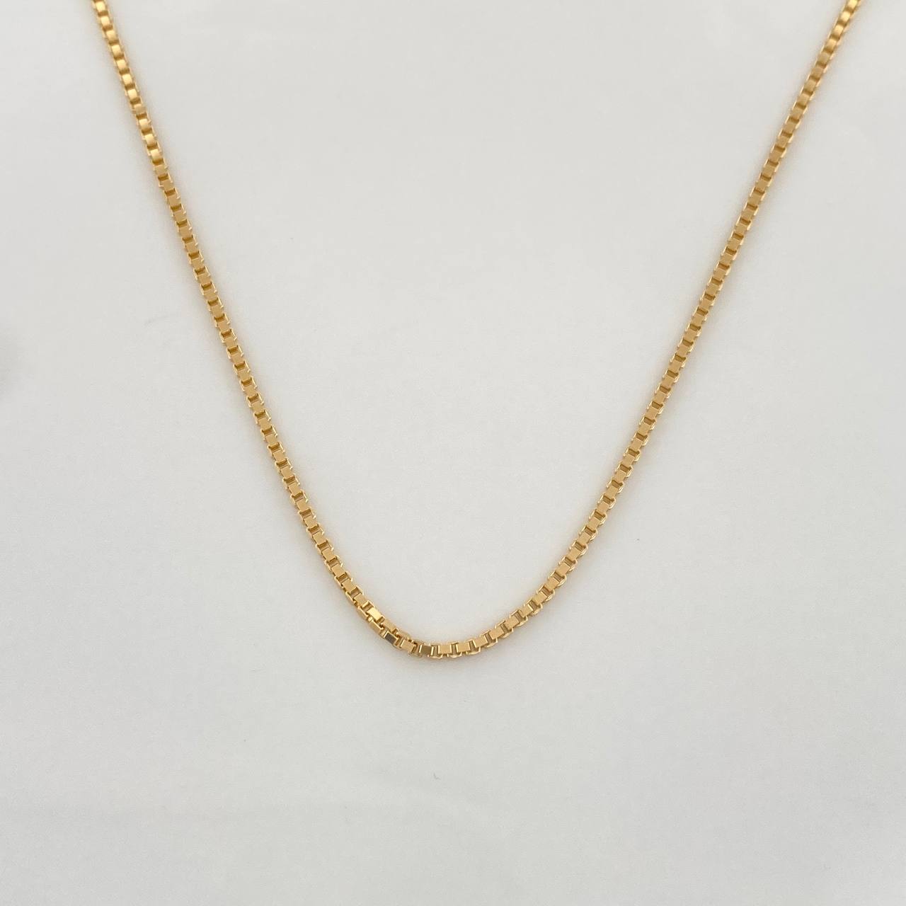 Cadena Veneciana 3.45g / 45cm / 0.91mm Oro Amarillo 18K