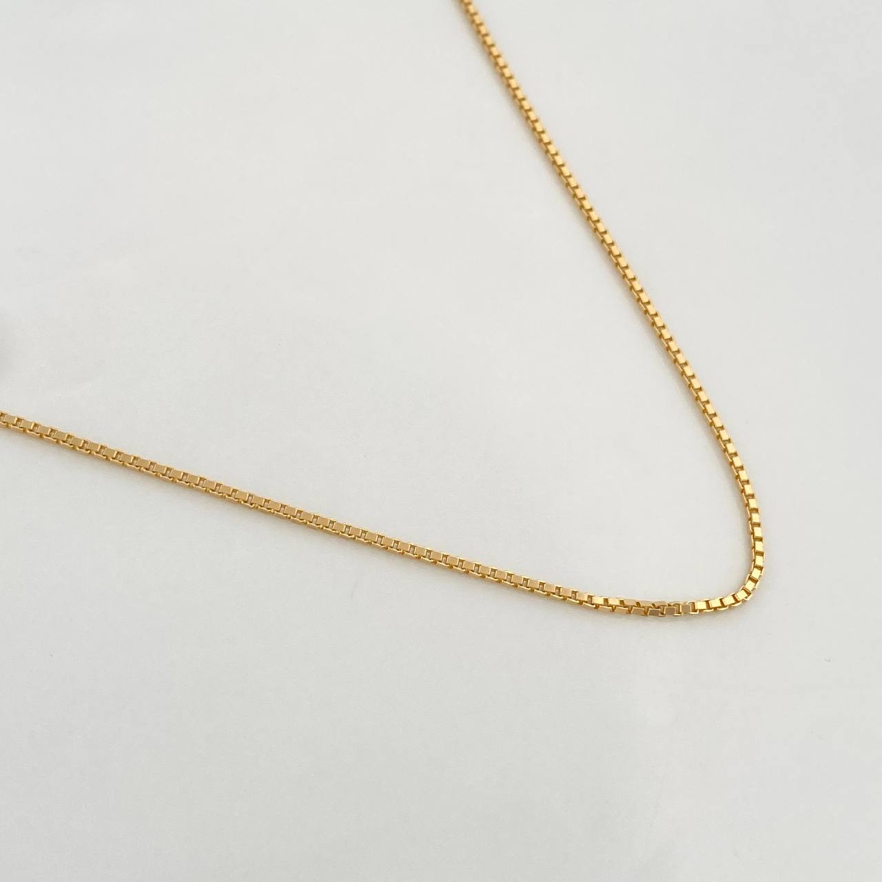 Cadena Veneciana 3.45g / 45cm / 0.91mm Oro Amarillo 18K