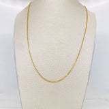 Cadena Veneciana 3.45g / 45cm / 0.91mm Oro Amarillo 18K