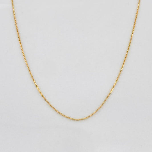 Cadena Veneciana 1.1g / 50cm / 0.42mm Oro Amarillo 18K