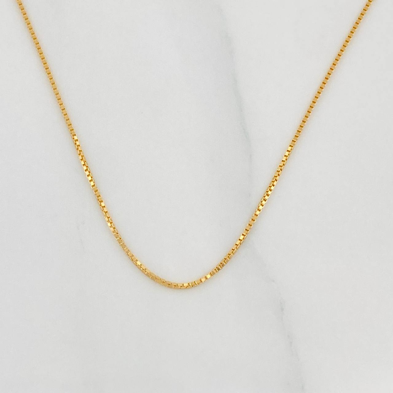 Cadena Veneciana 1.7g / 45cm / 0.62mm Oro Amarillo 18K