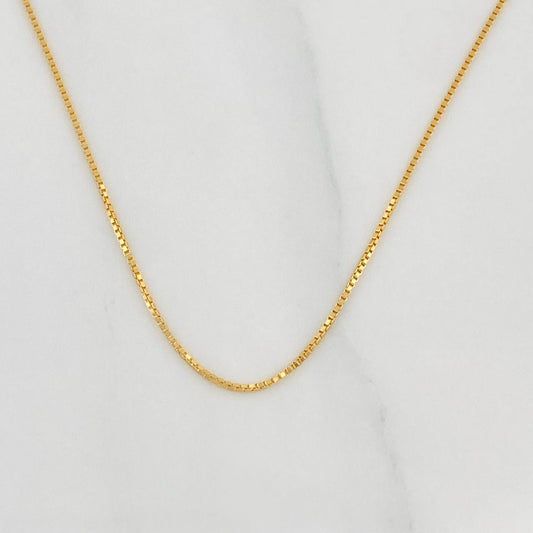 Cadena Veneciana 1.6g / 45cm / 0.66mm Oro Amarillo 18K