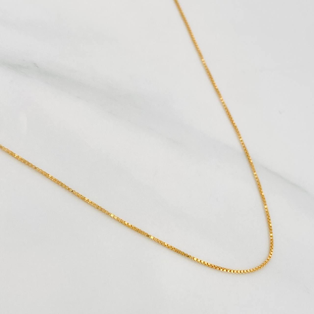 Cadena Veneciana 1.7g / 45cm / 0.62mm Oro Amarillo 18K