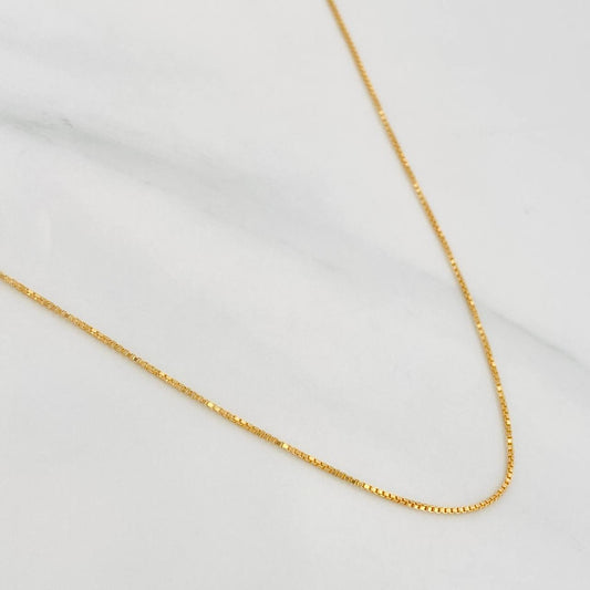 Cadena Veneciana 1.7g / 45cm / 0.62mm Oro Amarillo 18K