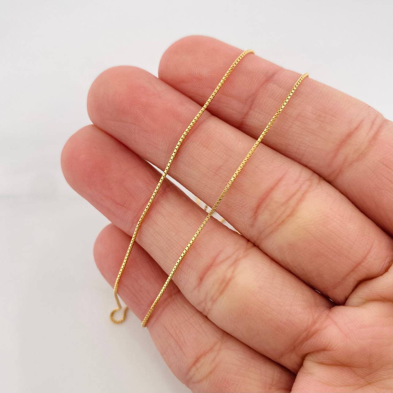 Cadena Veneciana 1.7g / 45cm / 0.62mm Oro Amarillo 18K