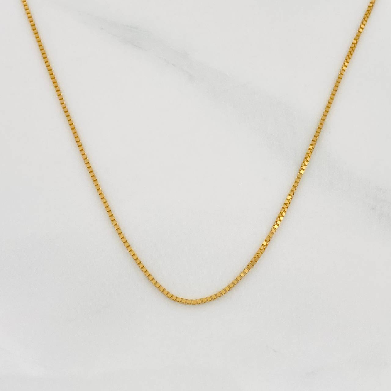 Cadena Veneciana 0.95g / 45cm / 0.55mm Oro Amarillo 18K