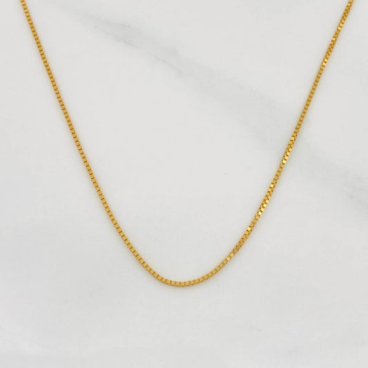 Cadena Veneciana 0.95g / 45cm / 0.55mm Oro Amarillo 18K