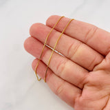 Cadena Veneciana 0.95g / 45cm / 0.55mm Oro Amarillo 18K