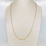 Cadena Veneciana 0.95g / 45cm / 0.55mm Oro Amarillo 18K