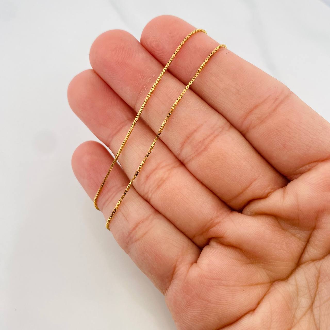 Cadena Veneciana 2.15g / 55cm / 0.6mm Oro Amarillo 18K