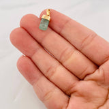 Dije Morralla Esmeralda 0.8g / 1.5cm Oro Amarillo 18K