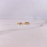 Candongas Rose 0.6gr / 0.9cm / Lisas Oro Rosa 18K $