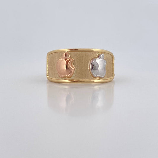 Anillo Manzana 1.7gr / T7 1/2 / Oro 18K &