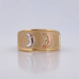 Anillo Luna 1.5gr / T8 1/2 / Oro 18K $