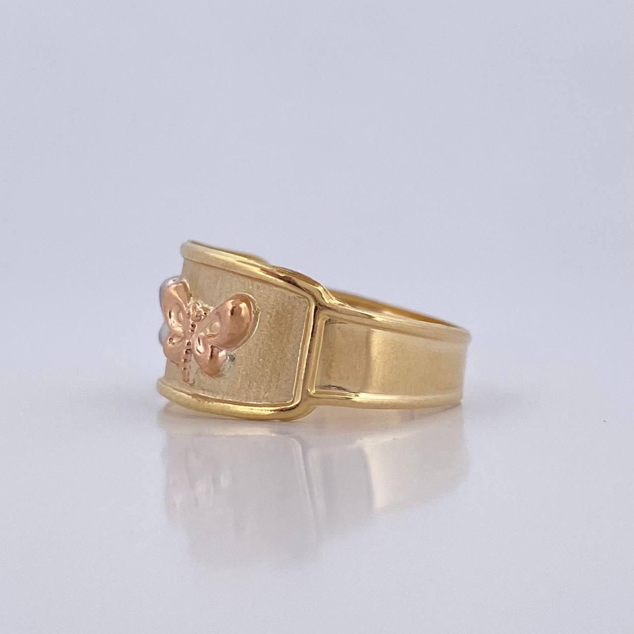 Anillo Mariposa 1.7gr / T6 3/4 / Oro 18K &