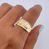 Anillo Libelula 1.65gr / T8 / Oro 18K &