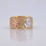Anillo Rana 1.8gr / T8 1/2 / Oro 18K $