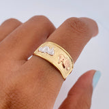 Anillo Caballito de Mar 1.7gr / T7 1/2 / Oro 18K $