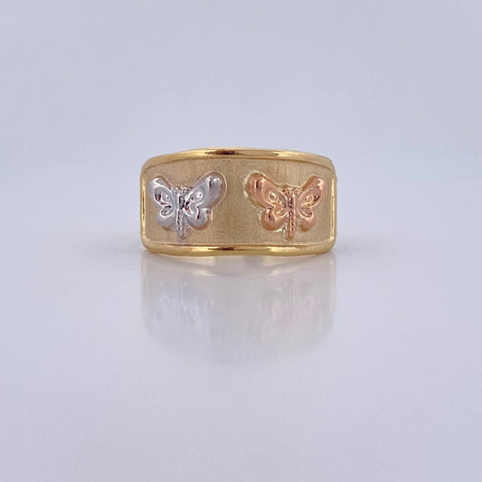 Anillo Mariposa 1.7gr / T6 3/4 / Oro 18K &