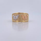 Anillo Mariposa 1.7gr / T6 3/4 / Oro 18K &