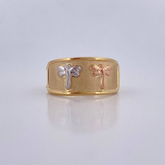 Anillo Libelula 1.65gr / T8 / Oro 18K &