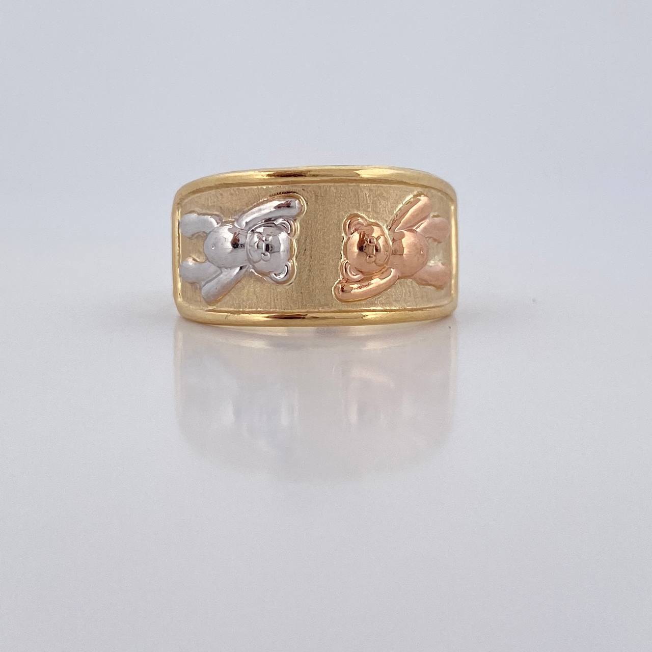 Anillo Oso 1.7gr / T6 / Oro 18K $