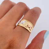 Anillo Oso 1.7gr / T6 / Oro 18K $