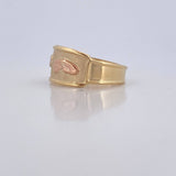 Anillo Virgen Maria 1.7g / T8 1/2 Tres Oros 18K