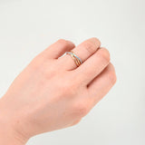 Anillo Carril Enlazado 1.65gr / T6 3/4 / Oro Amarillo 18K ©
