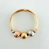 Anillo Trío Bolas 1.35gr / T5 / Tres Oros 18K