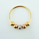 Anillo Bolas 1gr / T6 / Tres Oros 18K ©