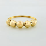 Anillo Bolas 0.95gr / T6 3/4 / Oro Amarillo 18K ©