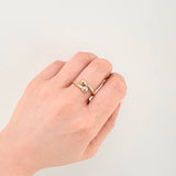 Anillo Tú Y Yo 1gr / T8 1/4 / Tres Oros 18K ©