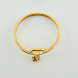Anillo Llave Corazón 1.6gr / T8 1/4 / Oro Amarillo 18K