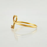 Anillo Llave Corazón 1.6gr / T8 1/4 / Oro Amarillo 18K