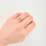 Anillo Llave Corazón 1.5gr / T9 / Oro Amarillo 18K ©