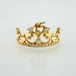Anillo Corona Quinces 1.75gr / T6 1/4 / Oro Amarillo 18K ©